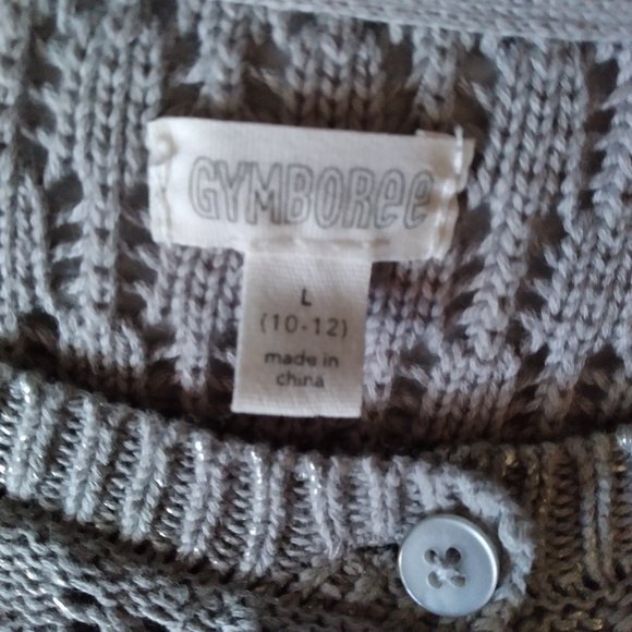 HOST PICK !! Kate Mack s 12 red tulle skirt, Gymboree L sweater silver cardigan - Picture 9 of 9